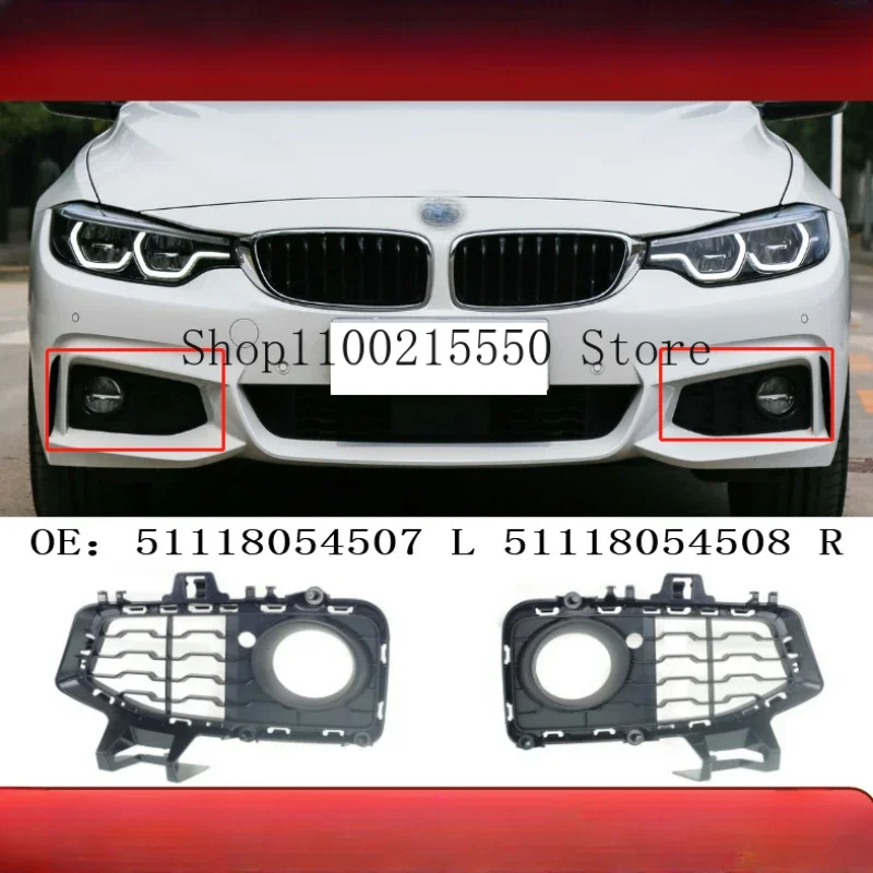 

Front bar fog lamp frame fog lamp cover grille For BMW 4 series F32 F33 2013-2019 51118054507 51118054508