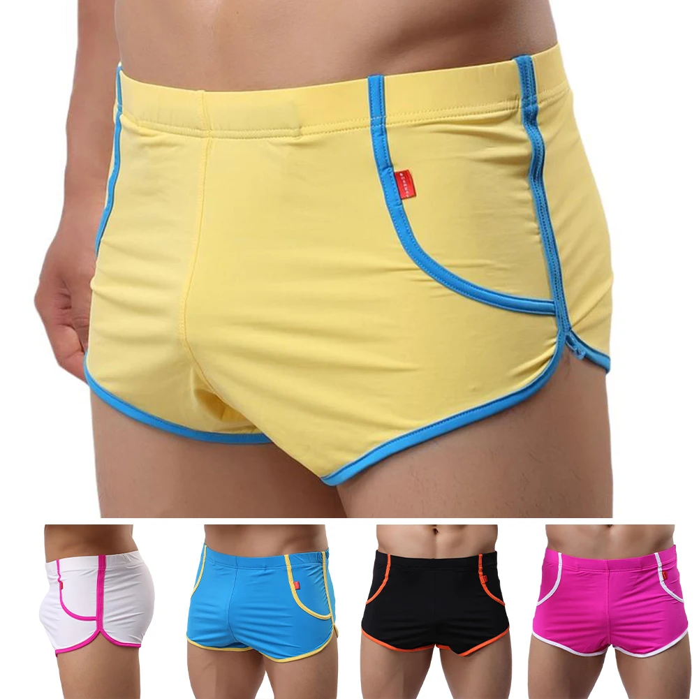 

Comfortable Briefs Breathable Boxers 5 Elastic Brand New Condition Color Matching Pattern Briefs For Daily Wear