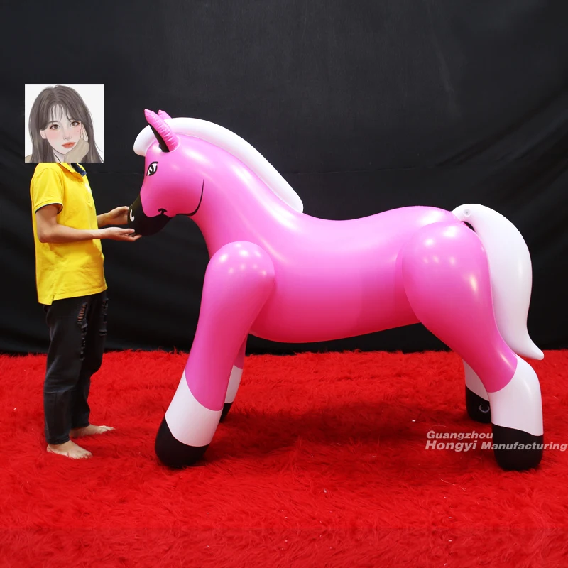 Giant Cartoon Hongyi Inflatable Horse Toys Large Advertising For Sale