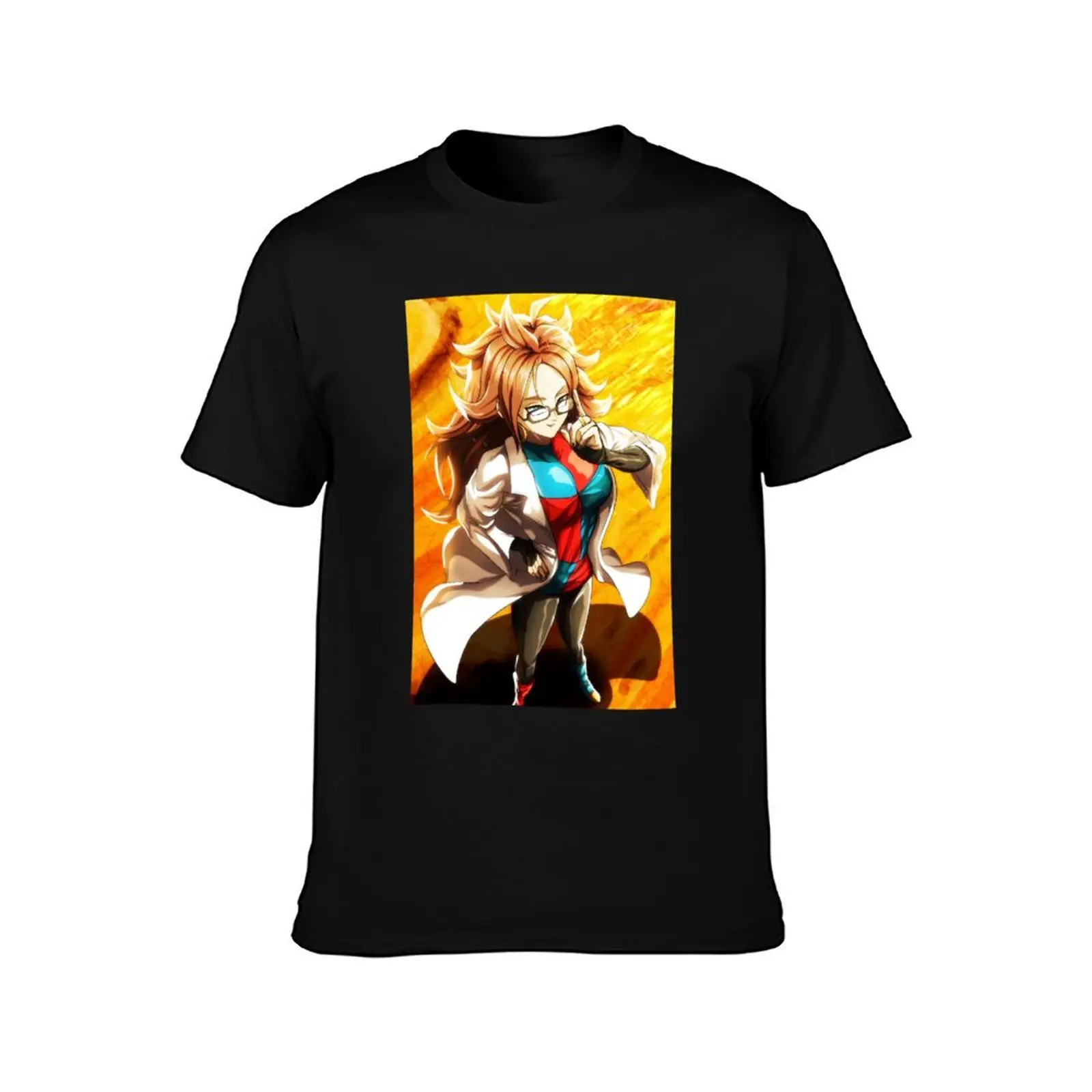 Android 21 T-Shirt summer top summer tops hippie clothes sports fans men workout shirt