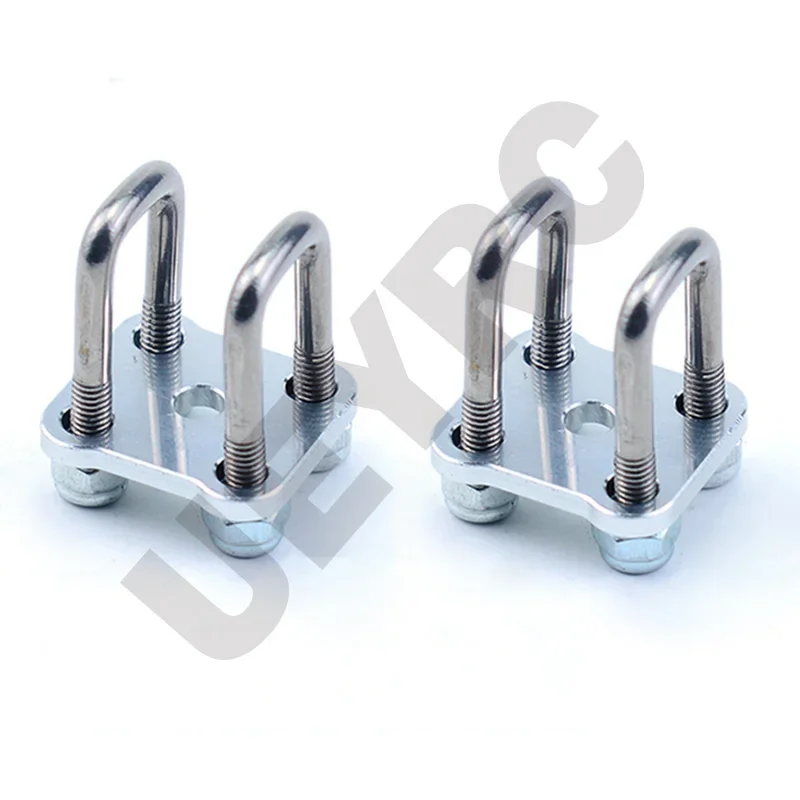 2 Stuks Unpowered As Metalen U-vormige Schroef Ophangbeugel Voor 1/14 Tamiya Rc Truck SCANIA 770S VOLVO FH16XL Benz LESU Auto