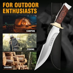 1 Knife, High-Quality Outdoor Knife, Fixed Blade, Straight Knife, Kitchen Multipurpose Knife, High Hardness Portable Knife