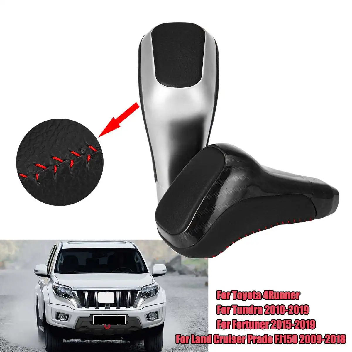 

Automatic Car Gear Shift Knob Gear Shifter lever Stick For Toyota 4Runner Tundra Fortuner Land Cruiser Prado FJ150 2009-2019