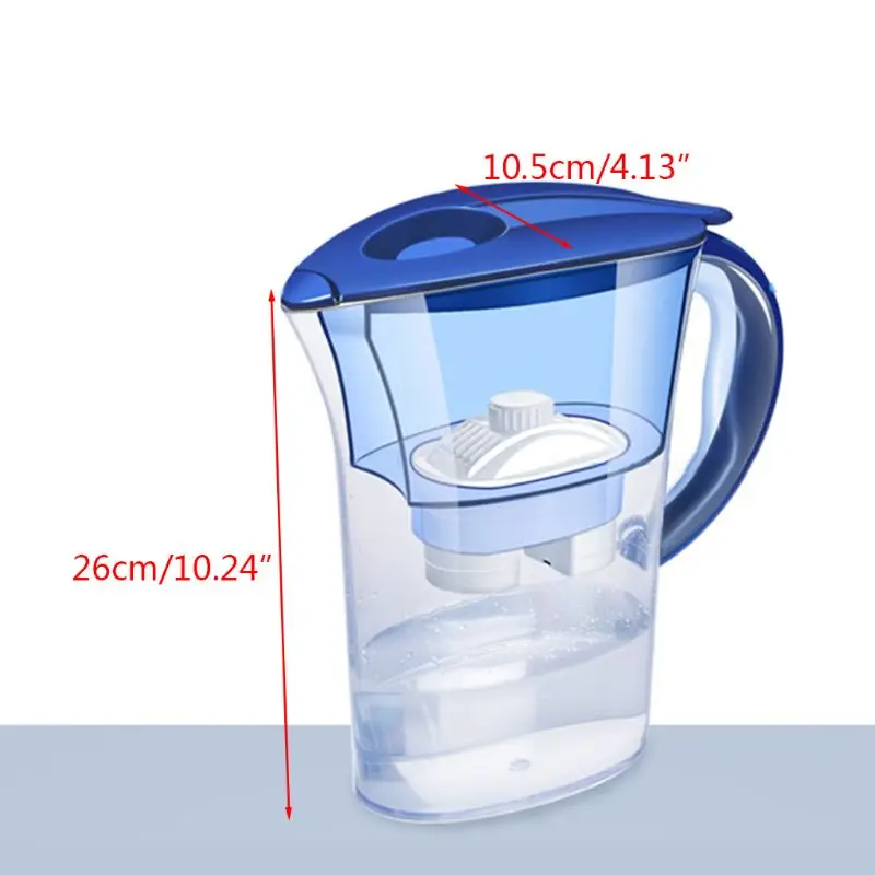 Drink Machine Water Purifier 2.5L Capacity Water Filter Four-layer Filter Water Pitcher Purifier Office Household Universal Type