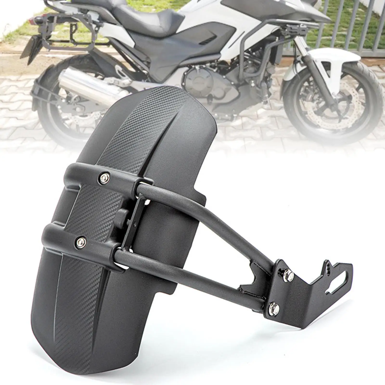 Universal Motorcycle Rear Mudguard Anti Scratches Carbon Fiber Mud Flap Motorbike Accessories Exterior Accessories Decoration