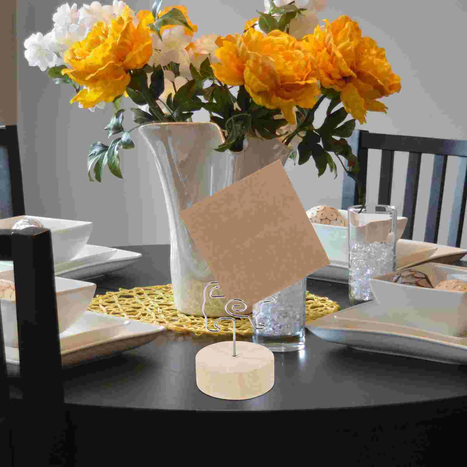 3 Pcs Metal Note Holder Desktop Clips Place Card Holders for Table Convenient Memo Photo Display Number Memorandum