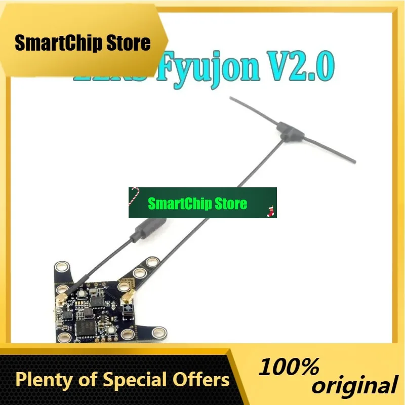 SmCp1pcs For HappyModel ELRS Fyujon 2in1 Module Built-in ELRS 2.4GHz Receiver And 5.8GHz 48CH Open VTX Image Transmission For Dr