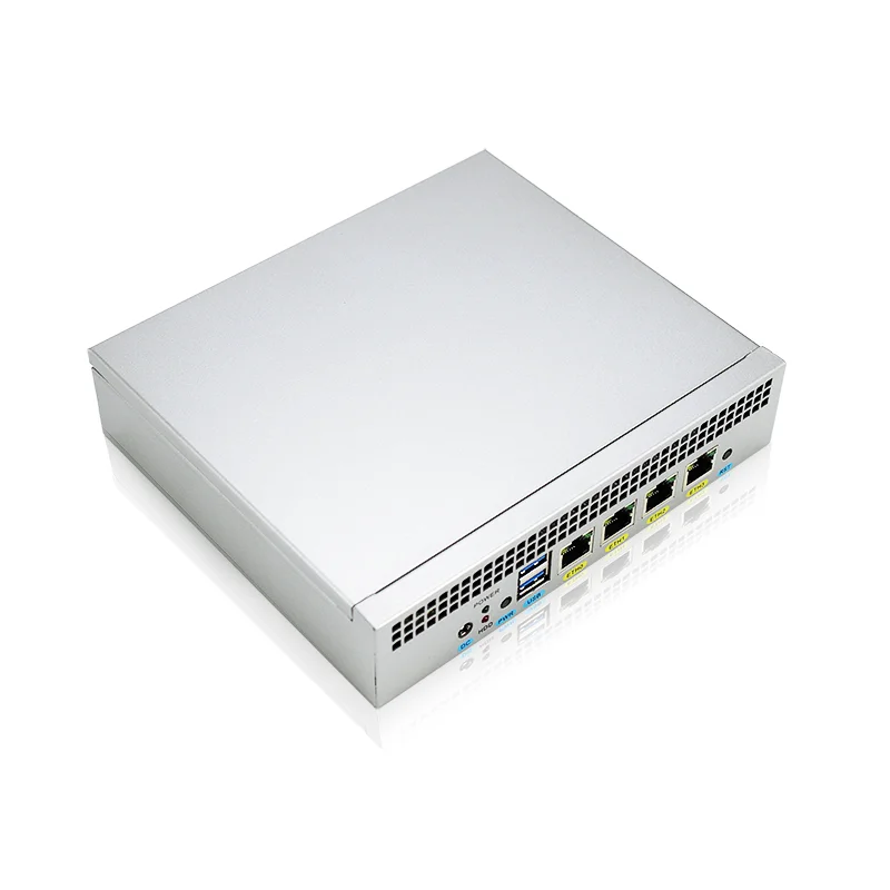 Router Lembut Celeron J1900 Firewall PC Mini 4 * Intel 82583V/82574L Nic Ethernet Port VGA USB Alat Keamanan Jaringan