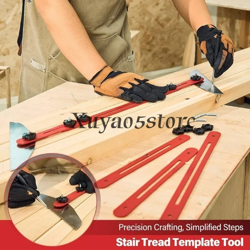 Stair ruler Multifunctional folding home tool Telescopic ruler Stair measuring tool Stair Tread Gauge