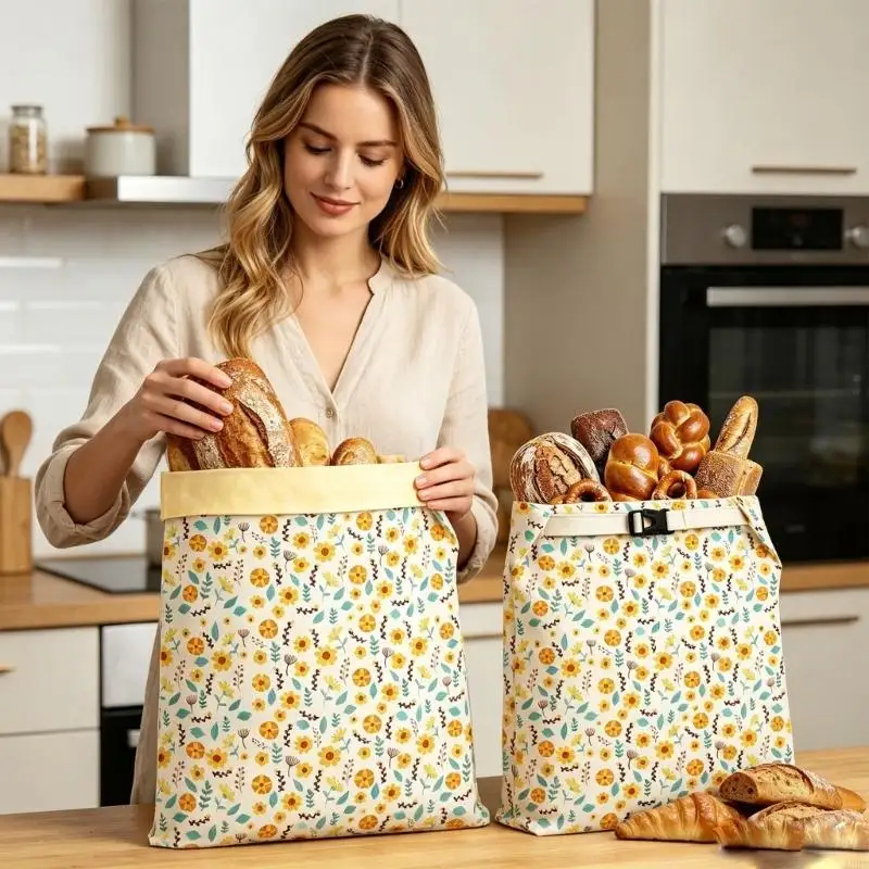 Generous Cotton Bread Storage Solution Prolongs Quality Of Sourdough And Rolls A2BB