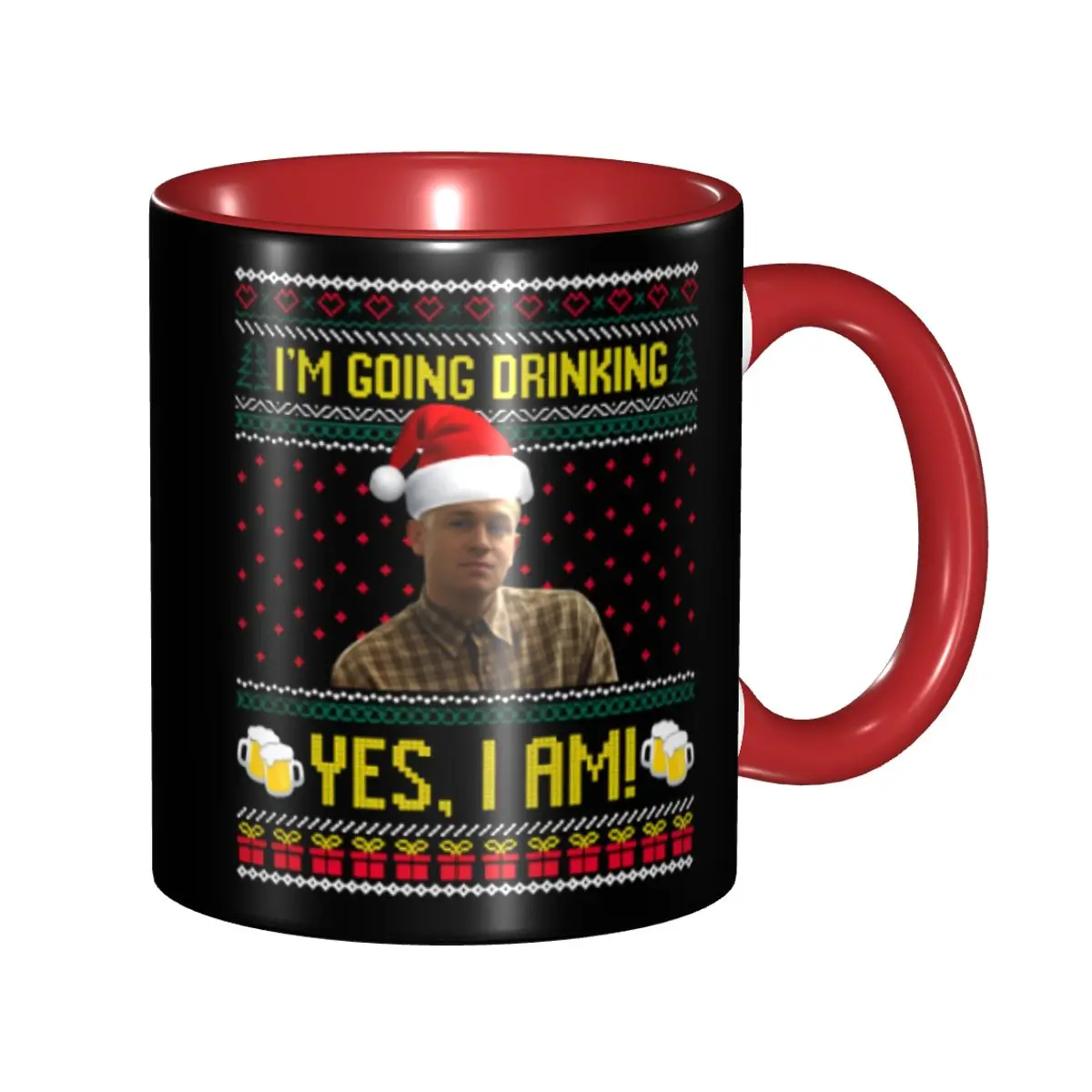 Charlie Hunnam Ed Gein estoy bebiendo Sí Soy Navidad Taza de café Tazas de té divertidas para el hogar