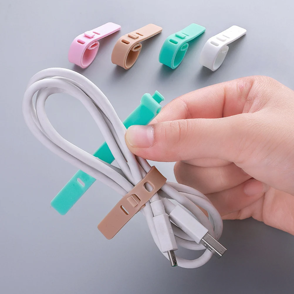 

16 Pcs Cord Earphone Fixer Holder Organizer Earphone Holder Wire Cable Fixer Tidy Travel Gift