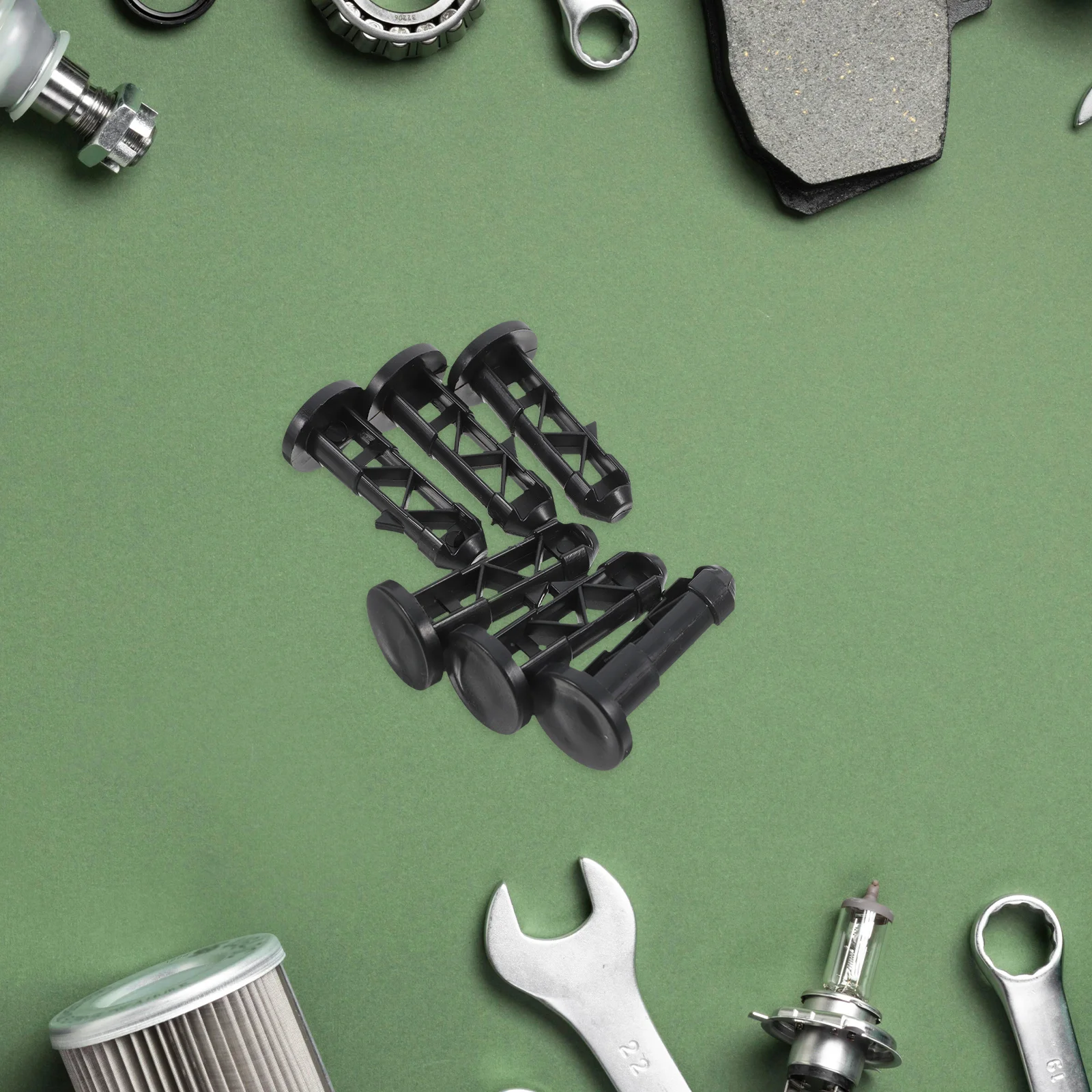 

6 pcs Trash Can Lid Replacement Nylon Pins for Outdoor Use Secure Closure Trash Hinge Wheelie Bin Latch Fits