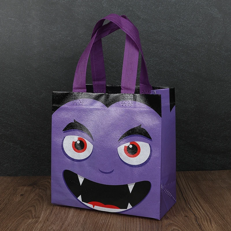 8-24Pcs Halloween Vlies Geschenk Taschen Kürbis Geist Süßigkeiten Snacks Verpackung Tasche Halloween Party Home Decor liefert Kinder Gefälligkeiten – Detail 6