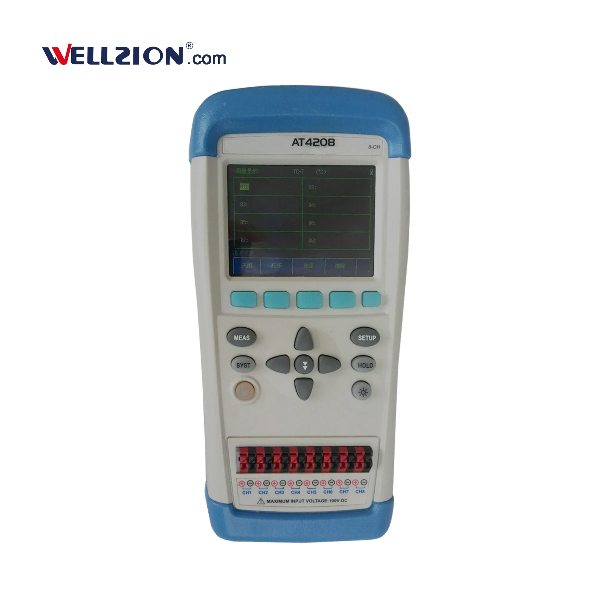 2026/AT4208,8 channel digital temperature data logger