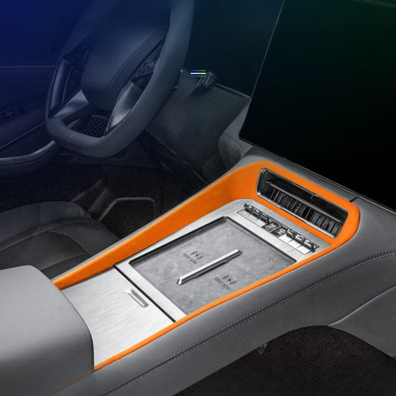 

Высококачественные импортные замшевые декоративные наклейки, модификация центральной панели управления для DENZA N9 2025, аксессуары для салона автомобиля