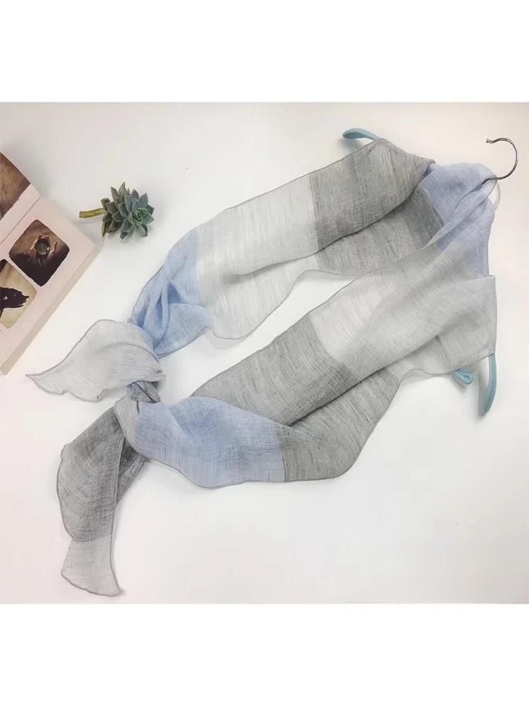 Echarpe-en-lin-pur-pour-femme-nouvelle-collection-printemps-ete-version-etroite-rayures-simples-style-decontracte-chic-cache-cou-style-japonais-longue-et-rectangulaire