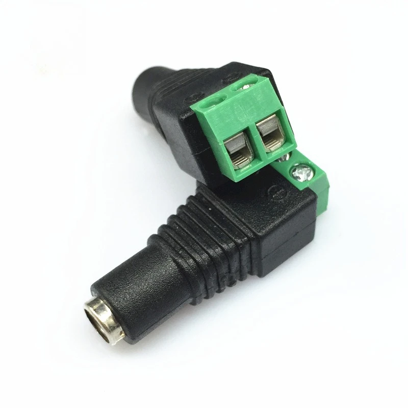 20Pcs Solderless DC Female Power Connector Terminal, 12V DC Adapter Plug for LED Light CCTV Security Camera Power Supply