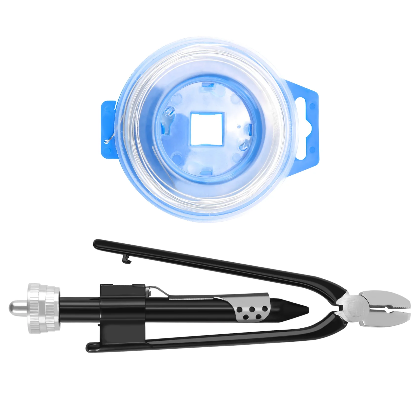 Alicates de alambre de bloqueo de corte lateral con alambre de acero inoxidable de 25 pies, torsión de alambre de seguridad, 6 pulgadas