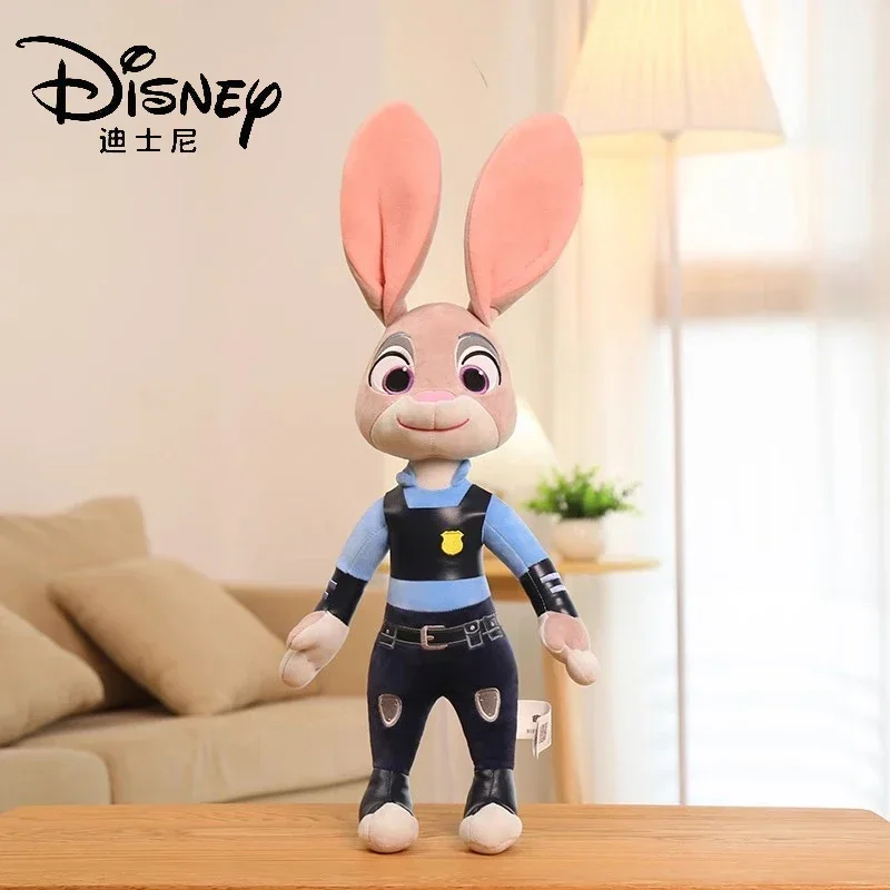 Genuine Disney Zootopia peluche bambole Cartoon Hopps Judy Nick peluche Fox Rabbit Anime Plushie Toys ragazzi ragazze regalo di compleanno