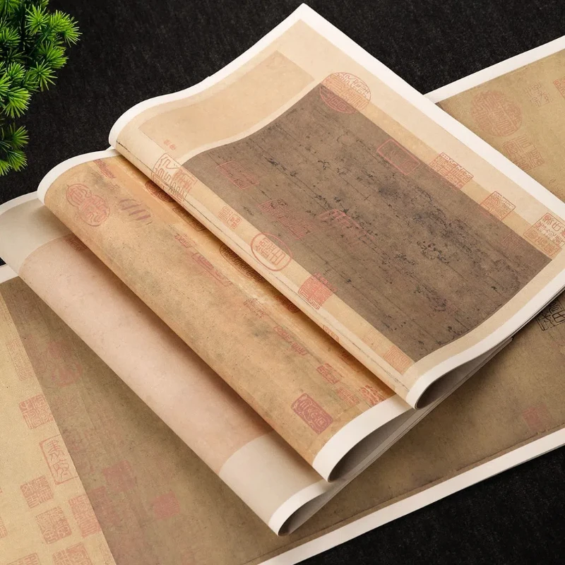 Retro Calligraphy Half Ripe Rice Paper Antique Brush Practice Xuan Paper Chinese Style Running Script Regular Script Rice Paper