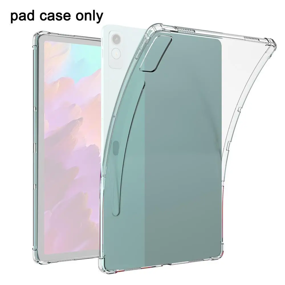 For Lenovo Xiaoxin Pad Pro 12.7 Inch Soft TPU Case Clear Cover For Xiaoxin Tab P12 2023 Transparent Silicon Tablet Cover