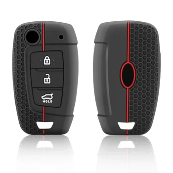 Silicone Car Remote Key Case For Hyundai Tucson 2022 2023 Accent Solaris Elantra I30 I35 I40 Kona Celesta Sonata Creta Key Cover