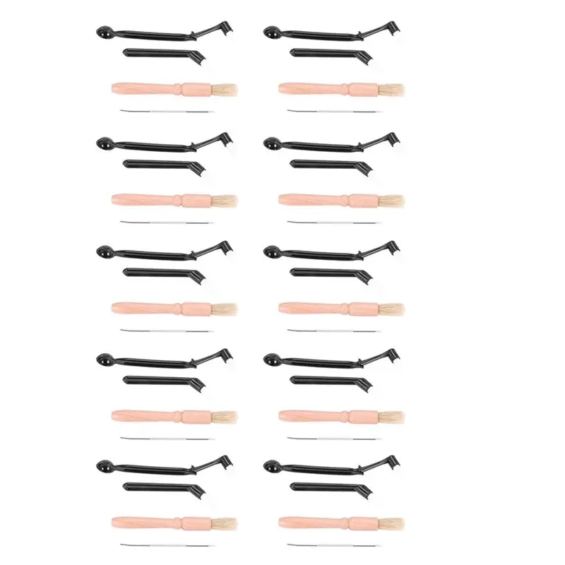 

40 Pcs Coffee Machine Cleaning Set Coffee Grinder Brush Coffee Machine Group Head Cleaning Brush-N37R