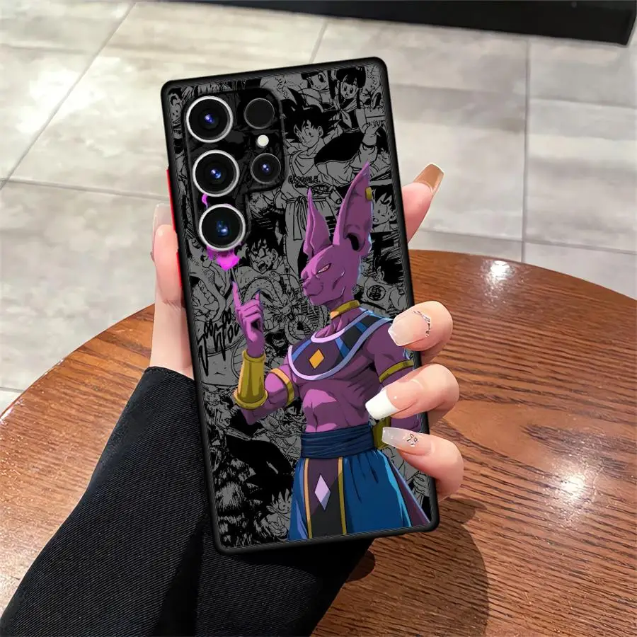 Dargon Ball Beerus Majin Buu Case for Samsung Galaxy S10 S25 Edge S20 S23 Ultra S21 S9 S22 Plus S24 FE Back Phone Cover view 2