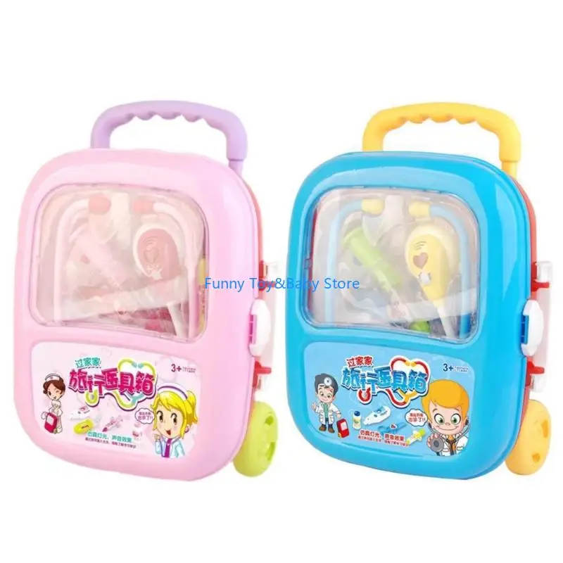 Interactive Doctor Pretend Play Toy Suitcase For Children Early Educational C90B