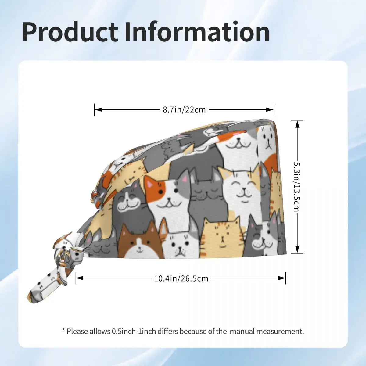 Pet Hospital pediatrics Doctor Care Hat Cartoon Cute Cats Surgery Cap Dentistry Nursing Caps Scrub Hats