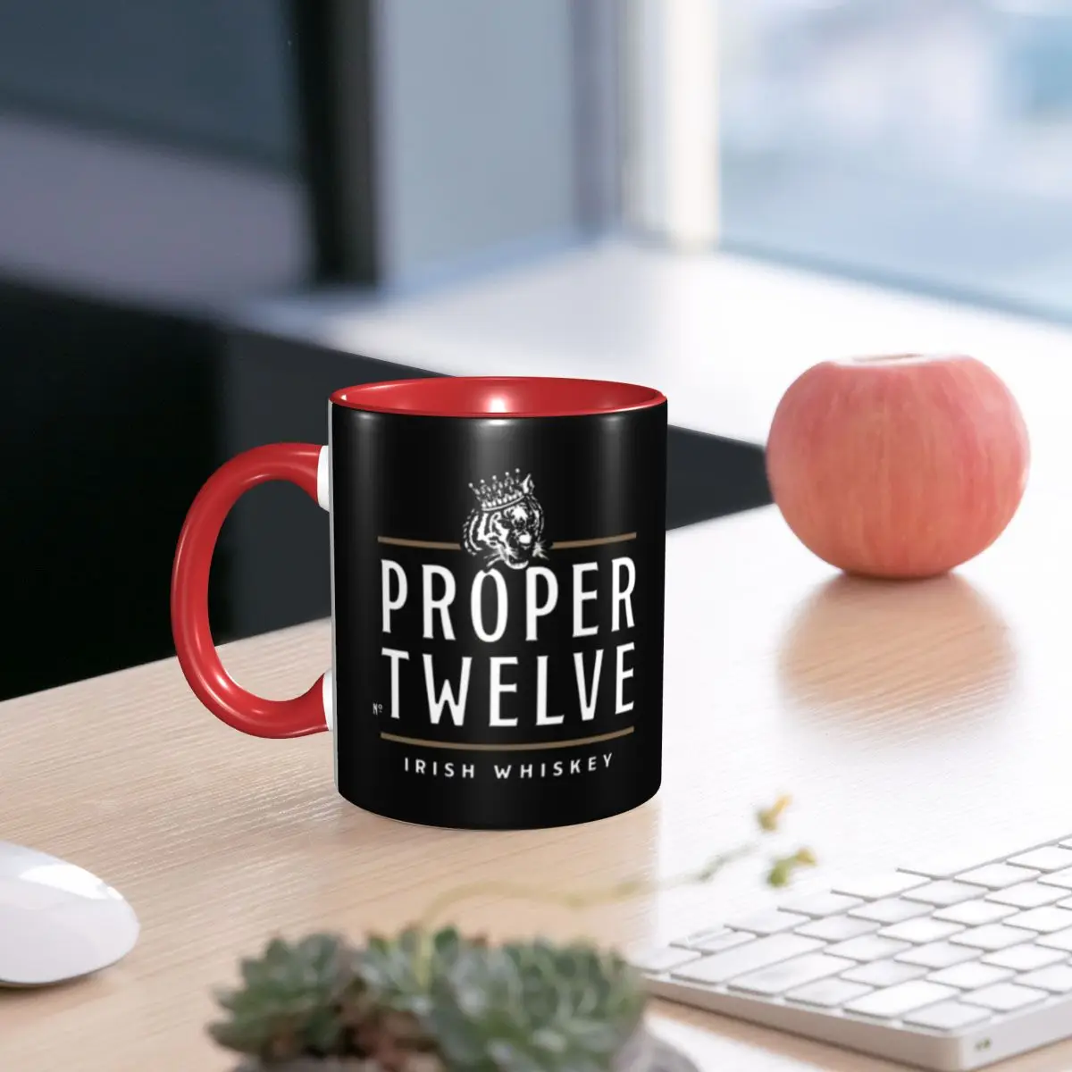 Proper 12 Proper Twelve Irish Whiskey Mug Funny Ceramic Coffee Cups Tea Mugs Milk Cup Drinkware Gifts for Friends