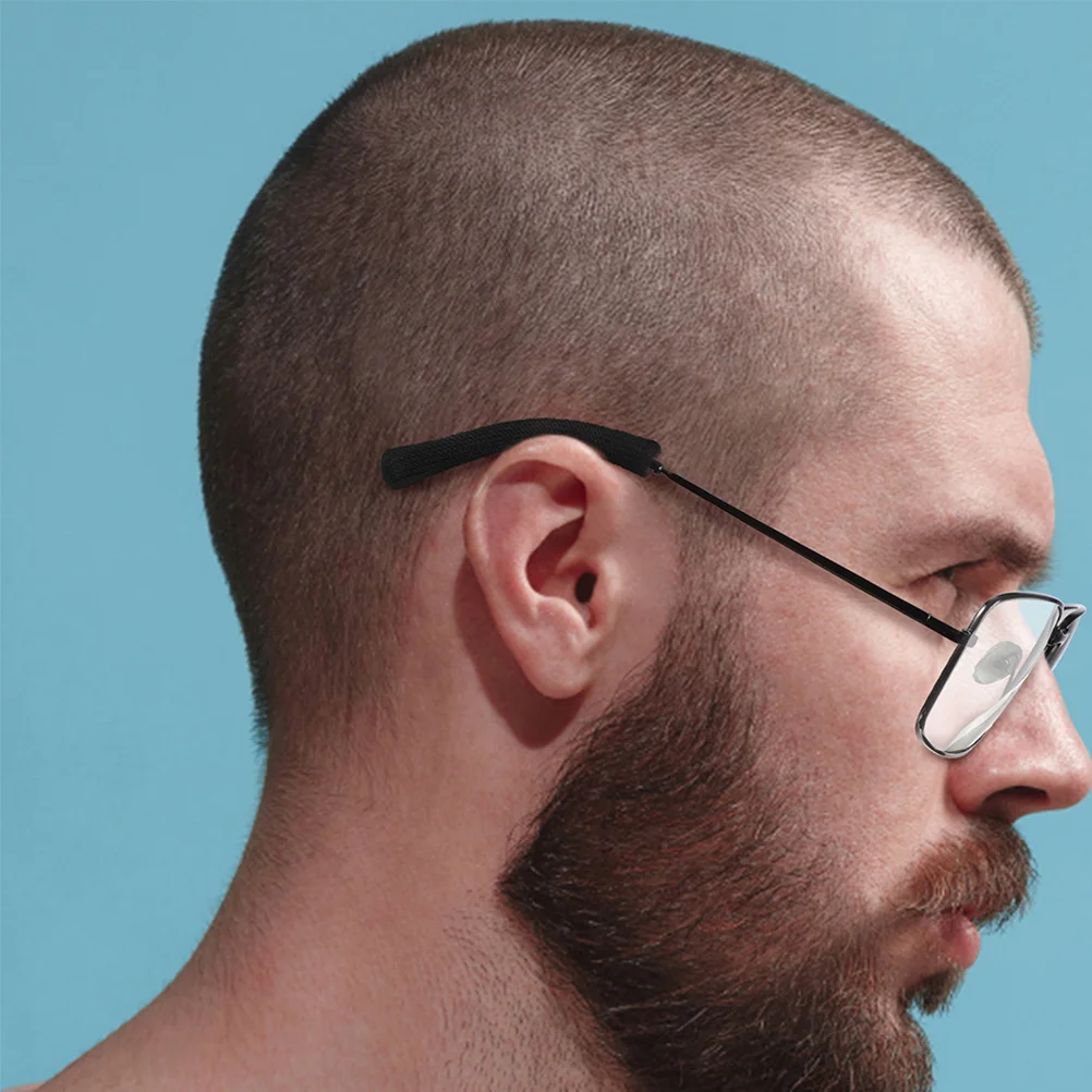 

1 Pair Eyeglass Ear Cushions Anti-Slip Temple Tips Sleeves For Glasses Scratch Protection Eyewear Retainer Compatible With Blue