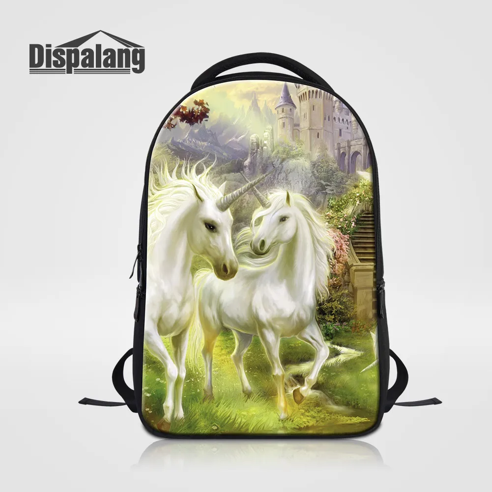 

Dispalang Unicorn Backpack For Laptop 14 Women Designer School Backpack For Teenagers 900D Polyester Girls Notebook School Bags