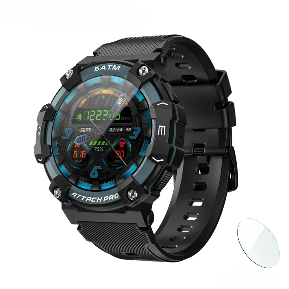 

2025 New Sport Smart Watch Full Round Touch Screen Bluetooth Calls Fitness Tracker Smartwatches Heart Rate Monitor