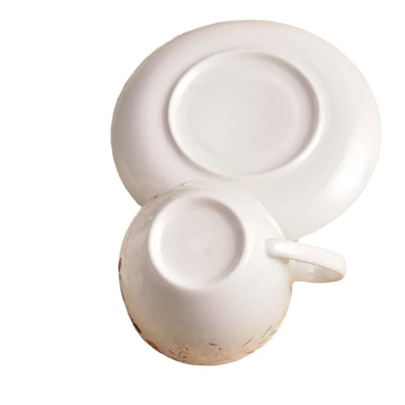 

Vegetable plate, soup plate, rice bowl, ceramics, household four-piece set purple fascination dopamine