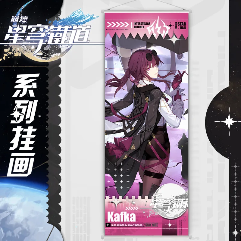 Game Cosplay Wall Scrolls Kafka Jingyuan Blade Welt Bronya Honkai Star Rail Poster Fans Collections Props