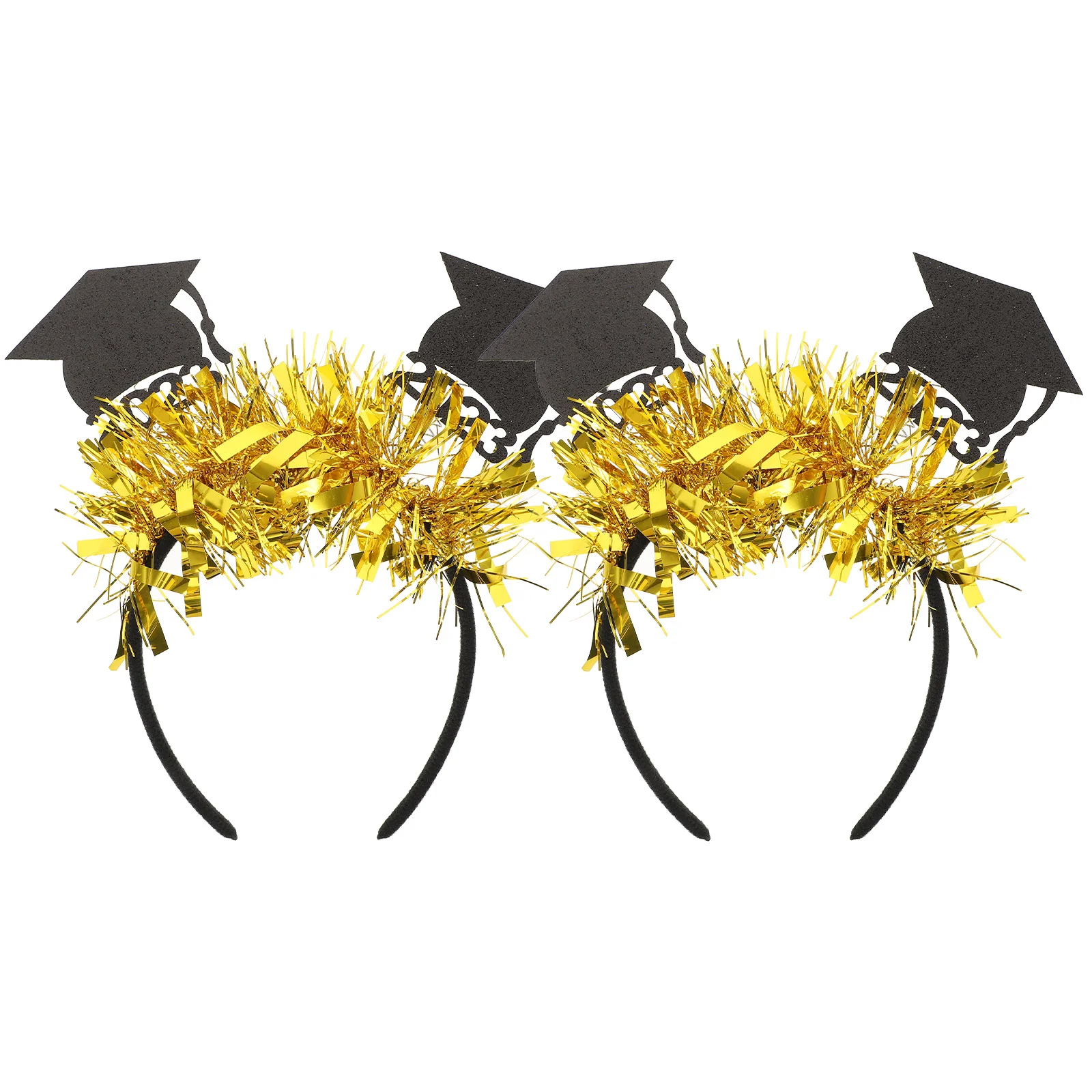 

2Pcs Doctor Cap Headband Graduation Party Decoration Graduation Photo Props Graduate Ceremony Head Dress Grad Hairband