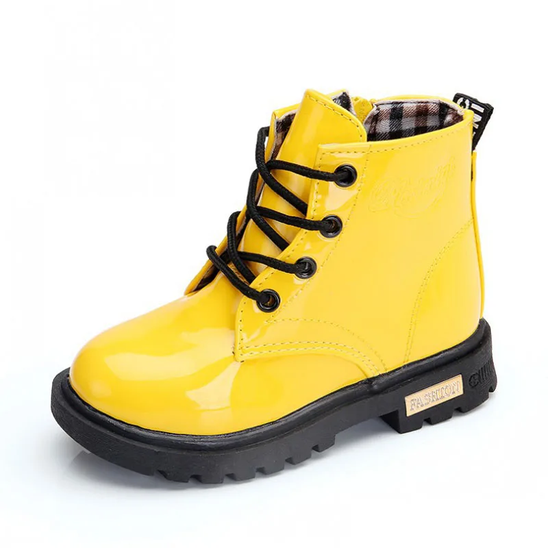 

Autumn Spring Children Single Boots Baby Cute Candy Color Single Boots Girls Fashion Short Boots Boys Warm Winter Cotton Shoes