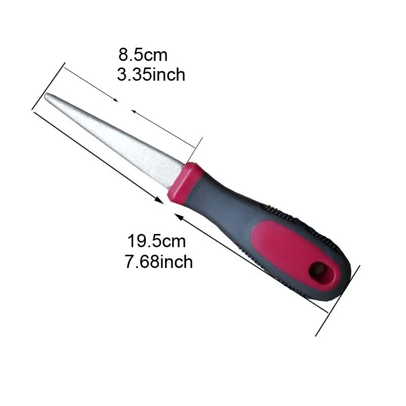 Diamond Sharpening Rod Metal Dual Grit File For Scissors Knives Garden Tools Flat Curved Sides Handheld Sharpener Home Supplies