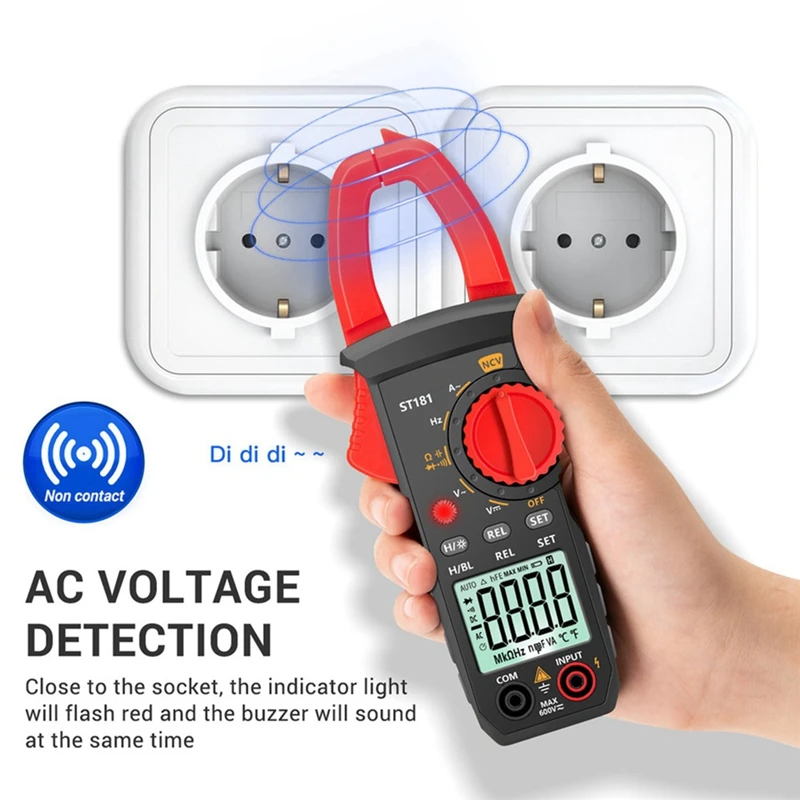 Intelligent Digital Clamp Meter High Precision Multimeter 400A AC/DC Clamp Meter Digital Display Backlight Clamp Meter