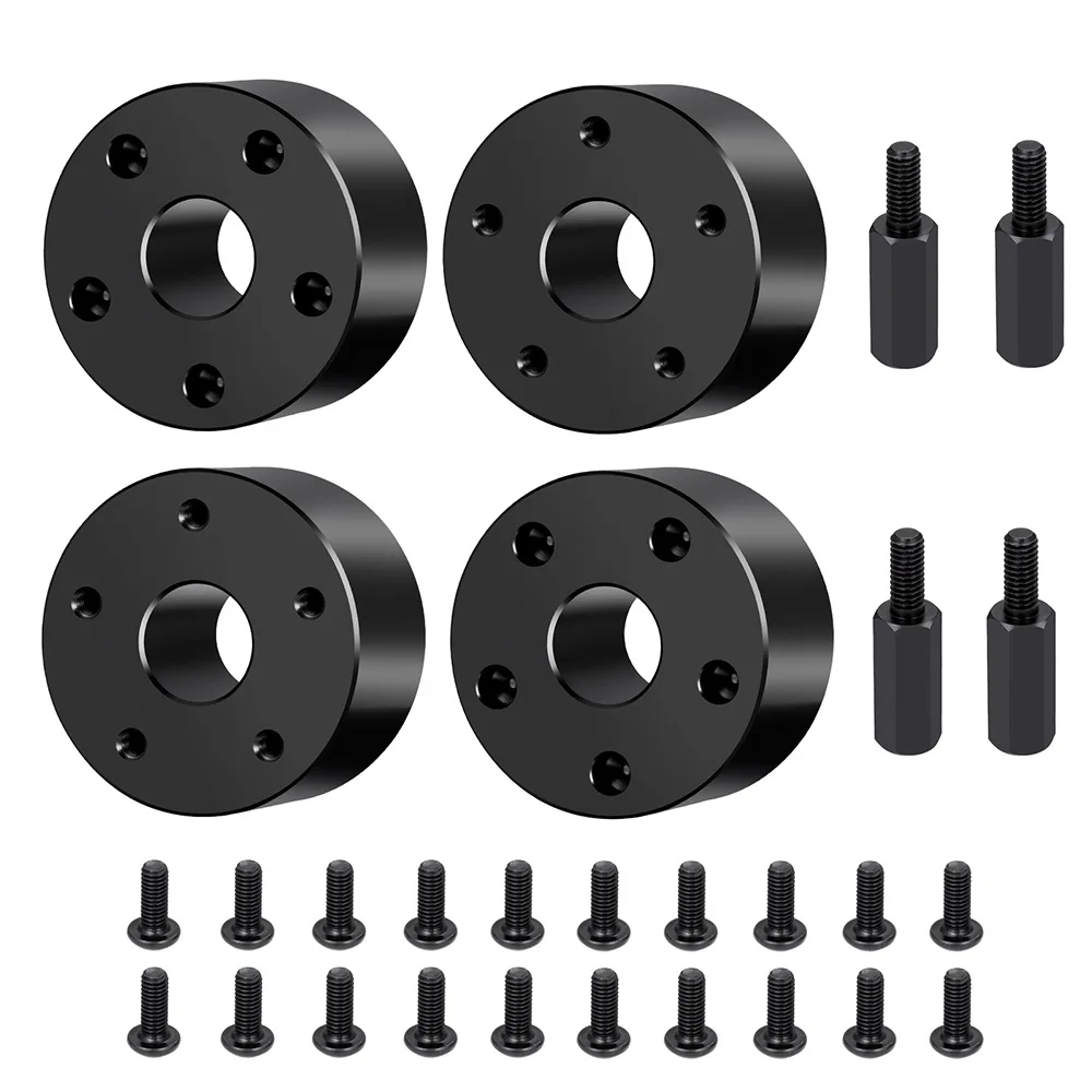 YEAHRUN Aluminum Alloy Front Wheel Widened 19mm Coupler Adapters  for Tamiya 1/10 Clod buster 4×4×4 Monster Truck Upgrade Parts