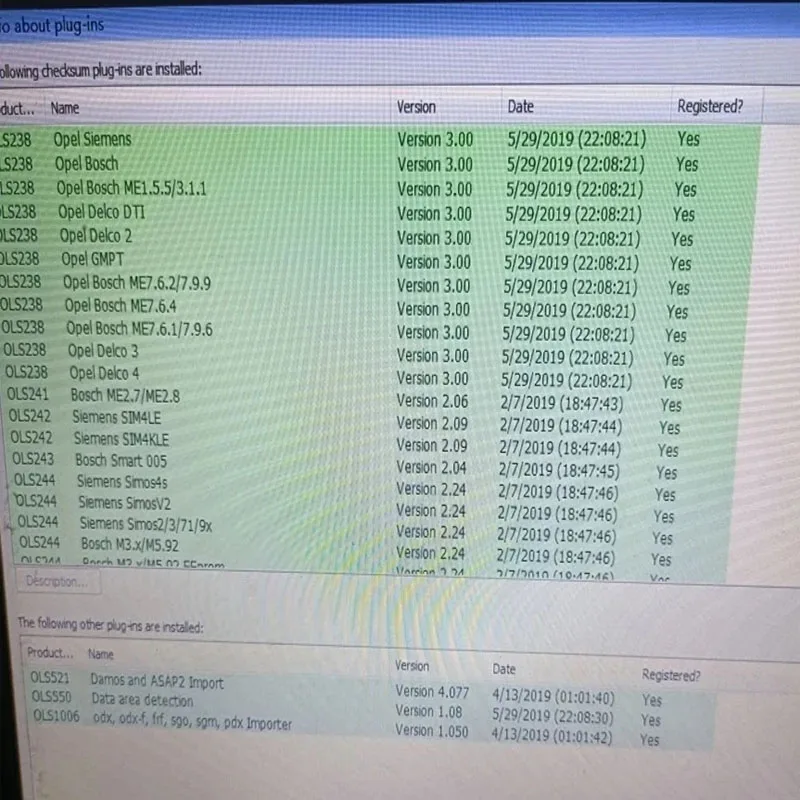 Winlos 4.26 مع 66 Plugins Checksum ECU إعادة رسم القراءة 2021 Damos File + Ecm titanium 1.61 + IMMO SERVICE TOOL V1.2 Software