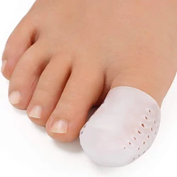 2/4/6/pcs=1/2/3pair Big Toe Protector Thumb Care Silicone Soft Breathable Foot Corns Blisters Toe Cap Cover Finger Protection