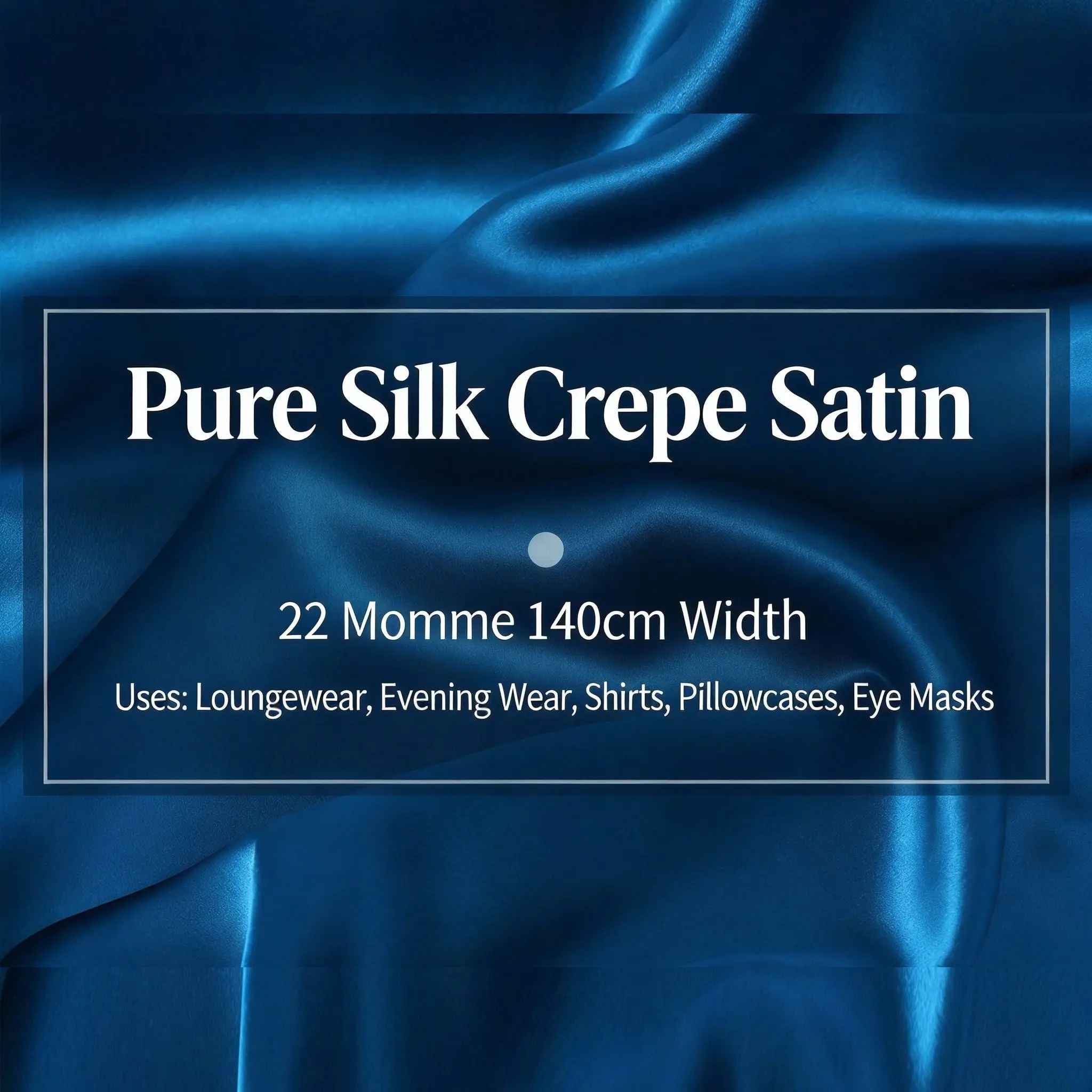 

Тяжелая шелковая ткань из тутового шелкопряда - сатин-крепдешин 22 момме, ширина 140 см, однотонный черный, для пошива рубашек и одежды