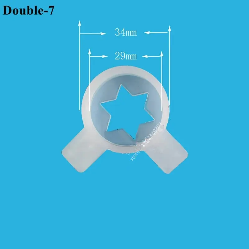 10 In 1 Set Fantastic Modeling Caps Spare Parts Of Soft Serve Ice Cream Makers Nozzle Moulding Lids Inner Diameter 29mm VEVOR