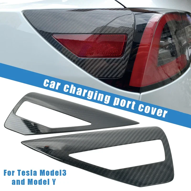 Customized For Tesla Model 3 Y S X Real Carbon Fiber Side Camera Cover Sticker Leaf Board 3K 240G Toray Dry Carbon Modification