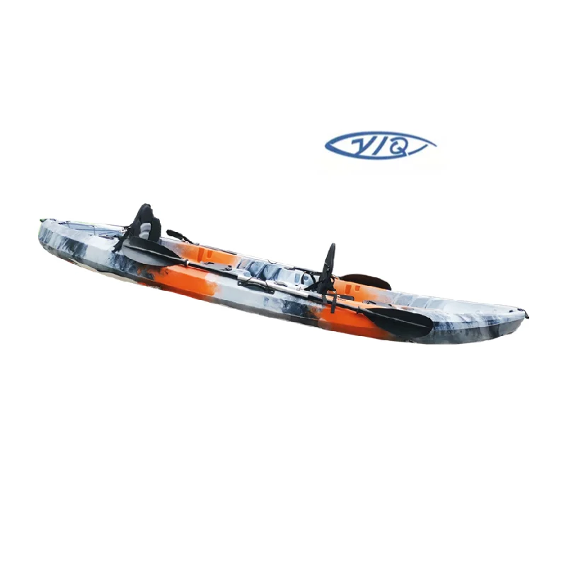 Factory price Rotomolded 2 person kayak sale double kayak 2+1 family kayak