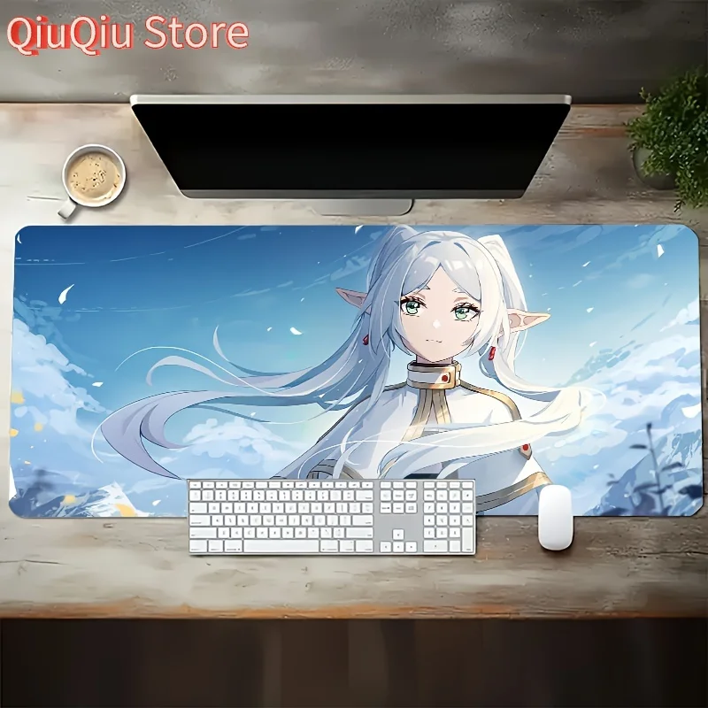 

1pc ACMALCO Anime Girl Fantasy Mouse Pad - Vibrant Artwork, Non-Slip Rubber Base, High Quality & Washable Desk Mat for Office &