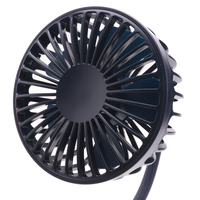 ABSS-3X Mini Clip Stroller Fan,3 Speeds Settings,Flexible Bendable Usb Rechargeable Battery Operated Quiet Desk Fan Navy Blue